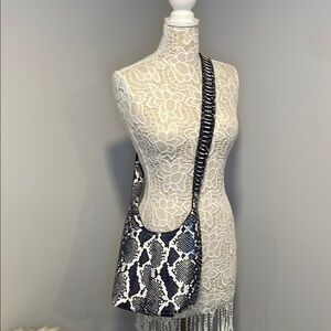 Michael Kors Collection Black and White Crossbody Bag